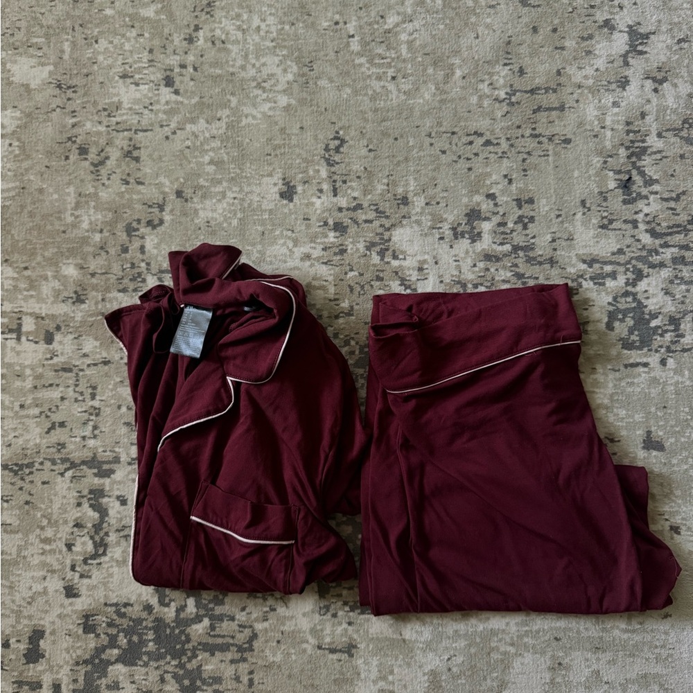 H&M burgundy PJ Set - Picture 4 of 4